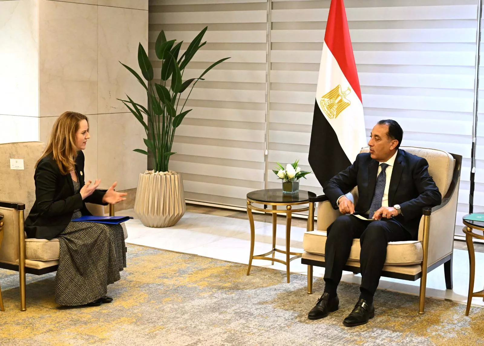 رئيس الوزراء يلتقي المديرة العامة للمنظمة الدولية للهجرة