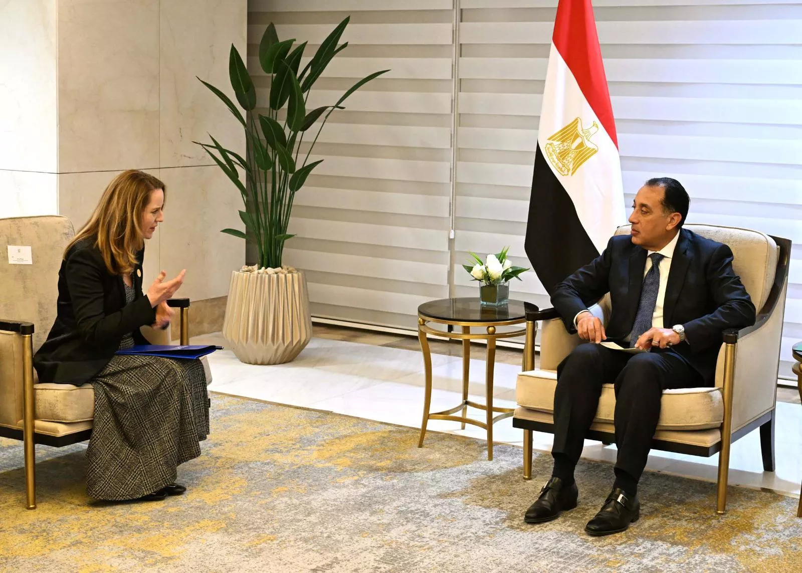 رئيس الوزراء يلتقي المديرة العامة للمنظمة الدولية للهجرة