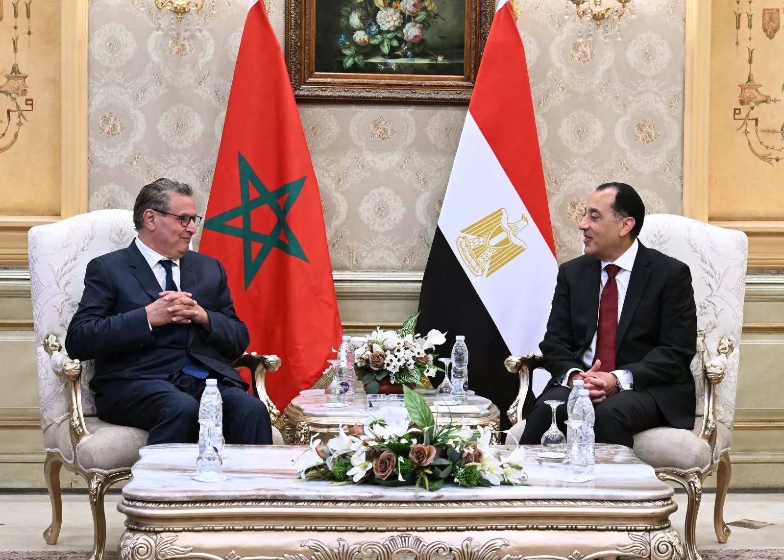 رئيس الوزراء يستقبل نظيره المغربي 