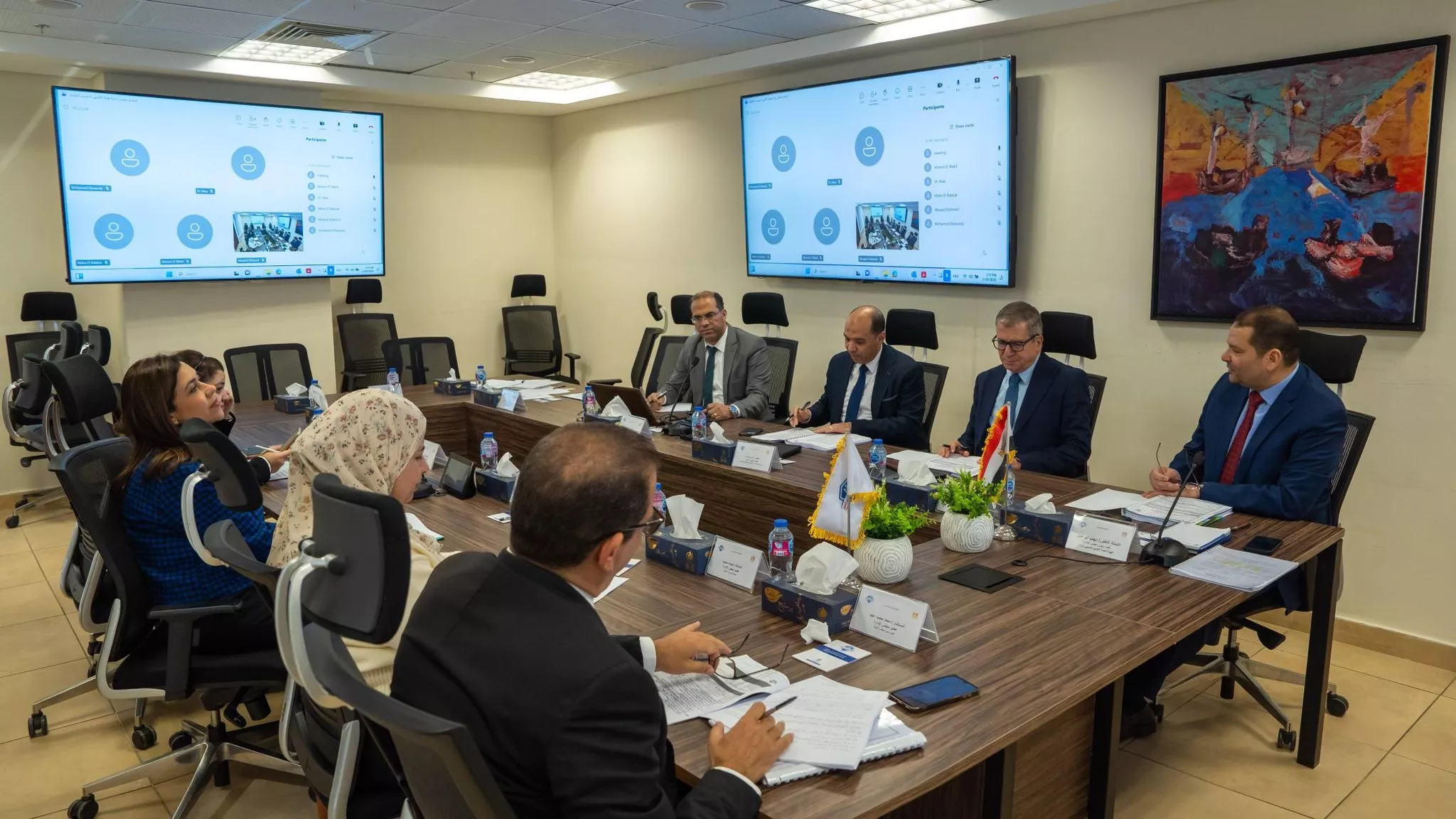اجتماع مجلس إدارة الهيئة العامة للتأمين الصحي الشامل
