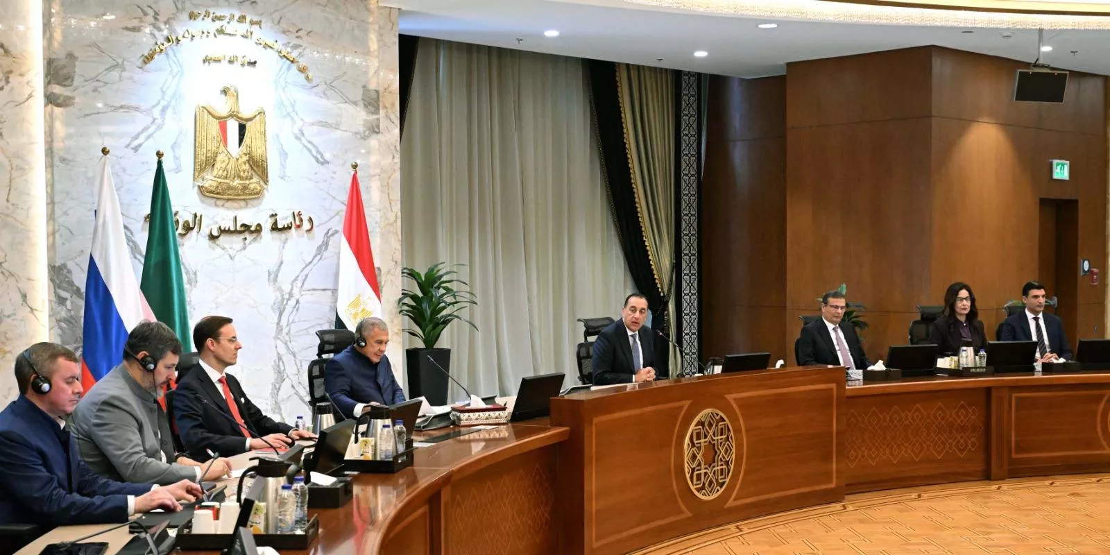 رئيس الوزراء يستقبل رئيس جمهورية تتارستان بروسيا الاتحادية