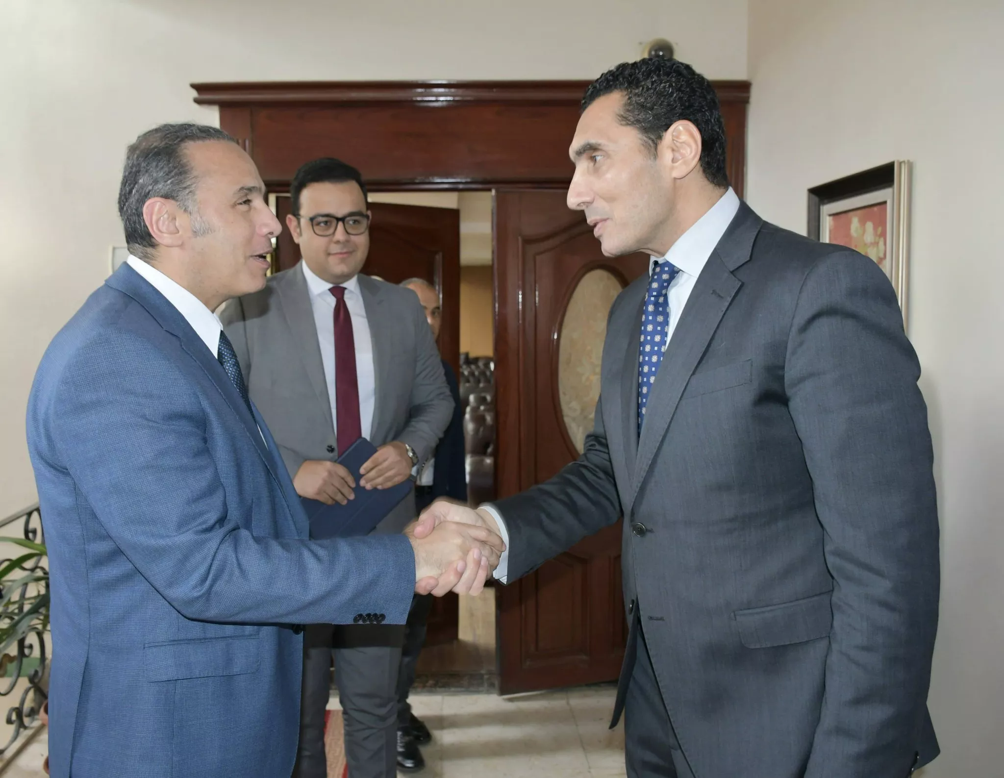 وزير الشباب والرياضة يجتمع مع رئيس هيئة الرقابة المالية