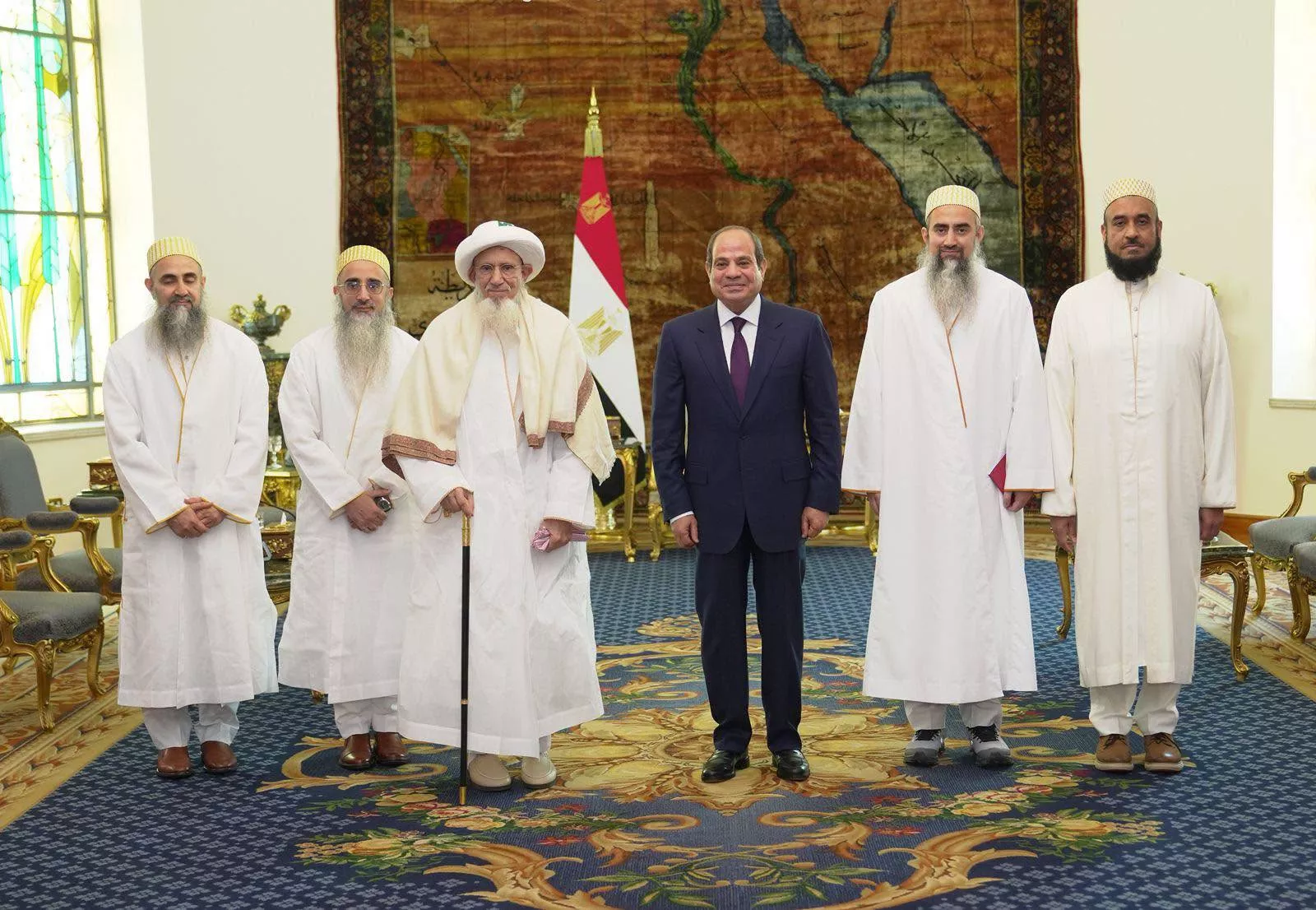 الرئيس عبد الفتاح السيسي يستقبل سلطان طائفة البهرة