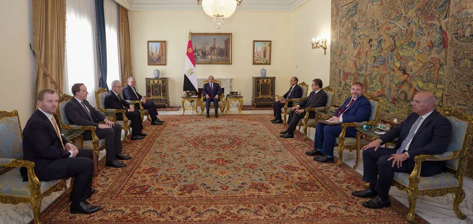 الرئيس السيسى يستقبل كبير مستشارى رئيس الولايات المتحدة 