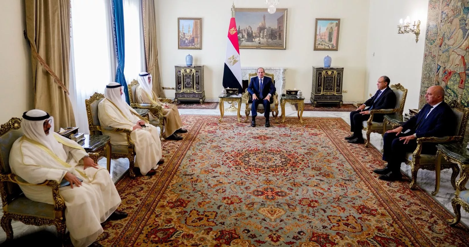 الرئيس السيسي يستقبل وزير خارجية دولة الكويت