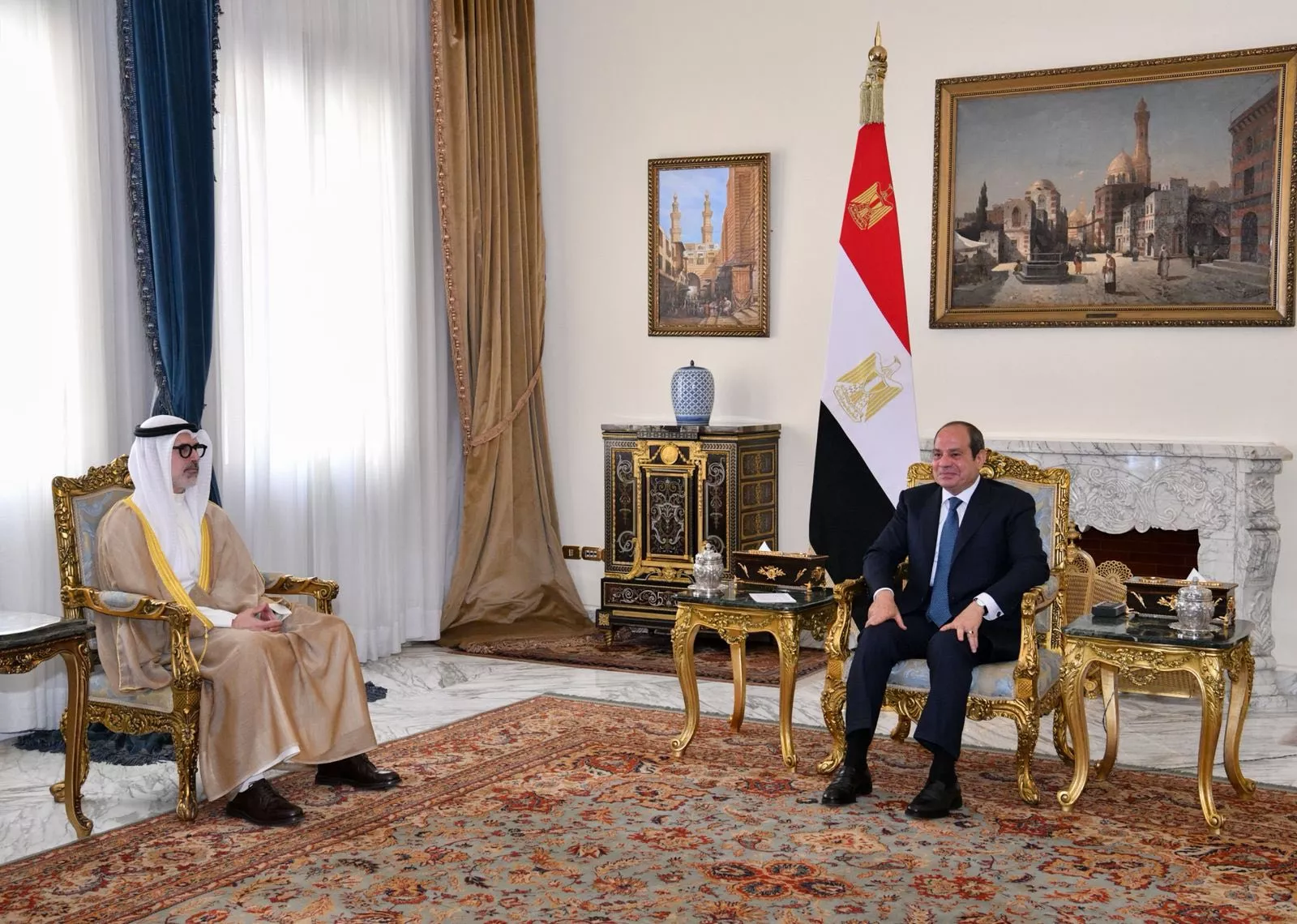 الرئيس السيسي يستقبل وزير خارجية دولة الكويت