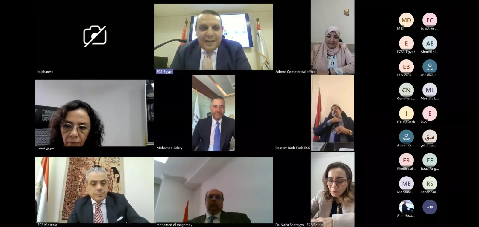 البورصة المصرية تعزز التعاون الدولي مع التمثيل التجاري