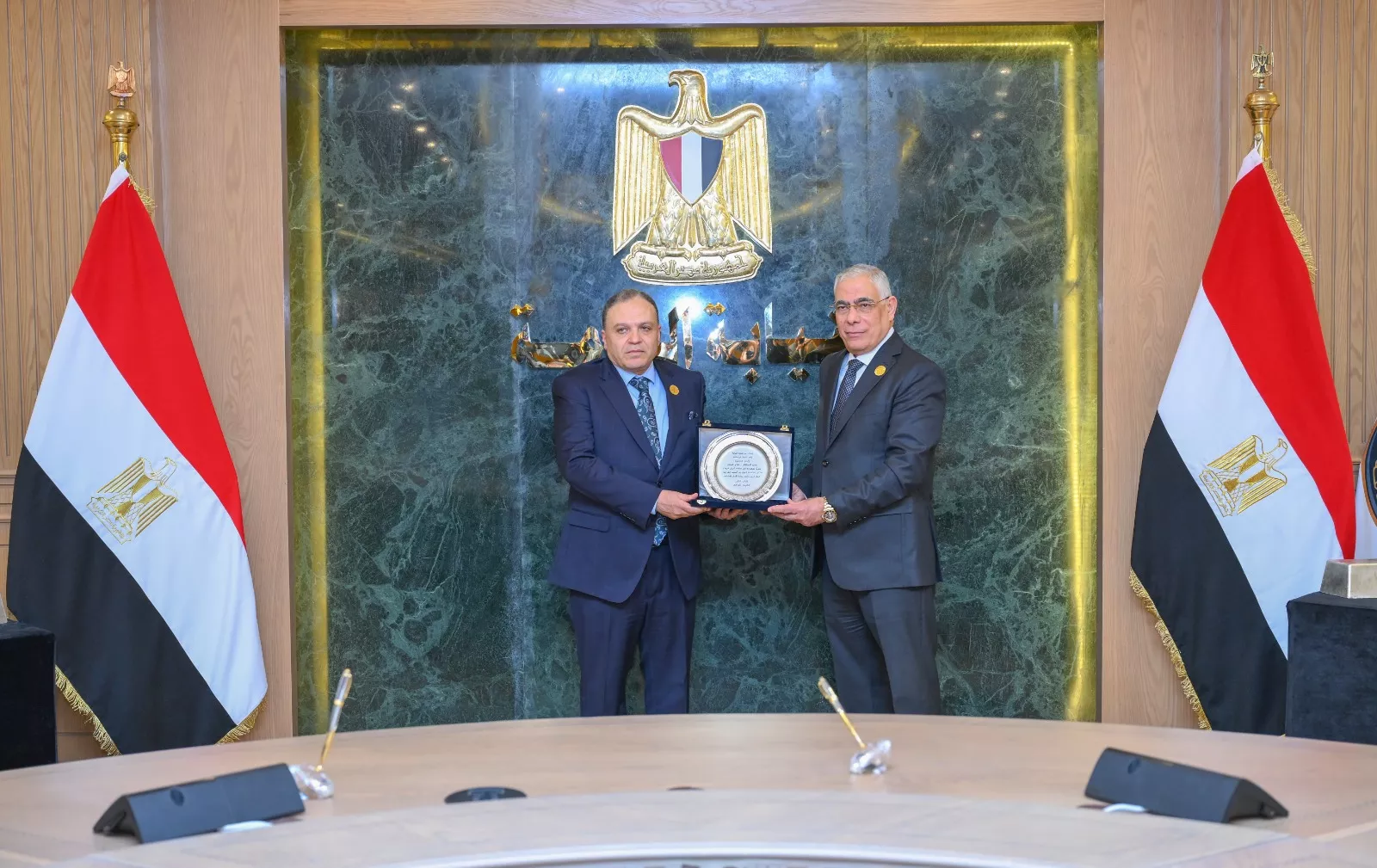 النيابة العامة تشهد احتفالية بمقر مكتب النائب العام مع عدد من كبار مسؤولي الوزارات والجهات المعنية