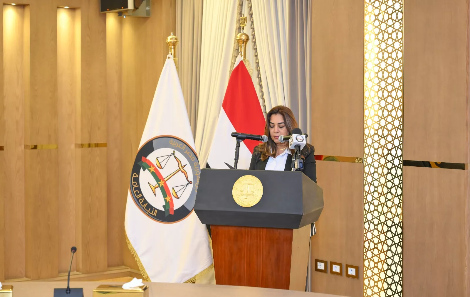 النيابة العامة تشهد احتفالية بمقر مكتب النائب العام مع عدد من كبار مسؤولي الوزارات والجهات المعنية