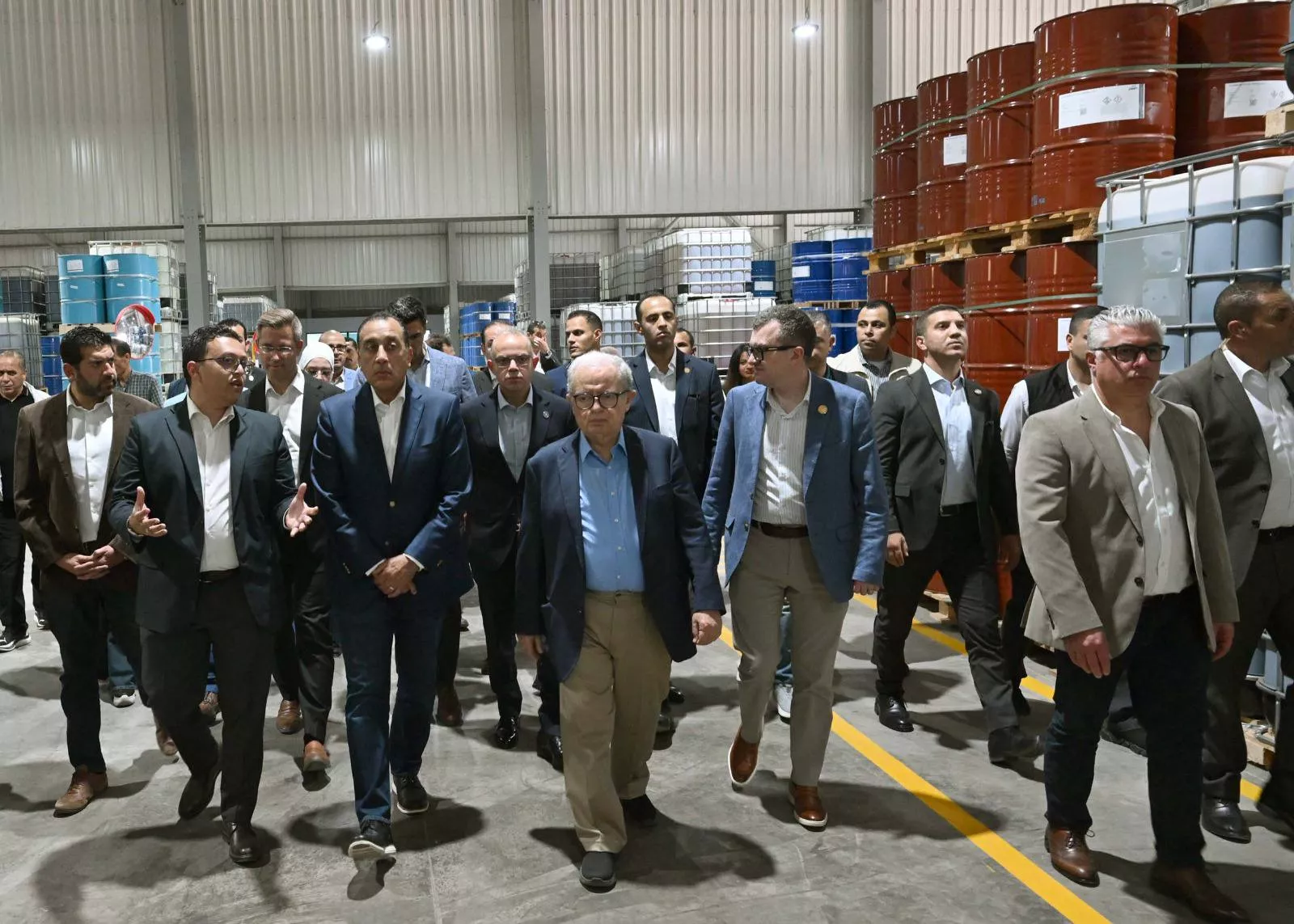 رئيس الوزراء يفتتح مصنع بيرل بولي يوريثان