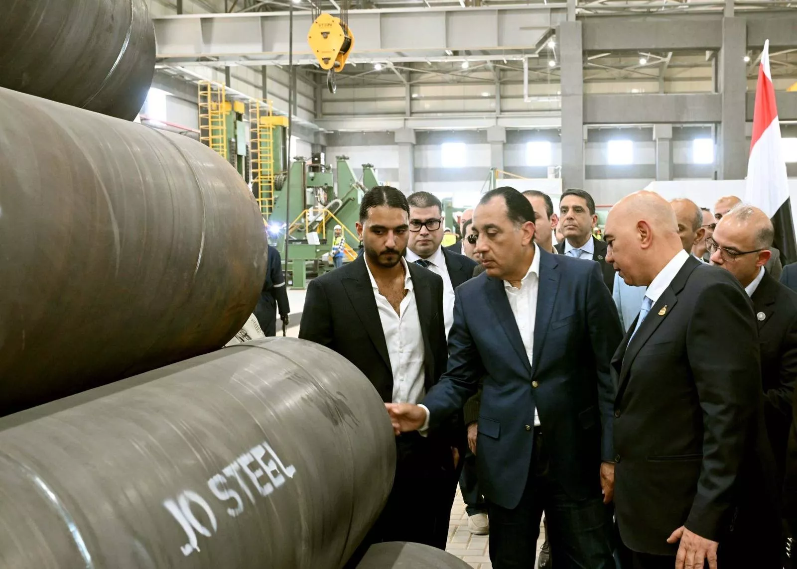 رئيس الوزراء يفتتح مصنع جو ستيل