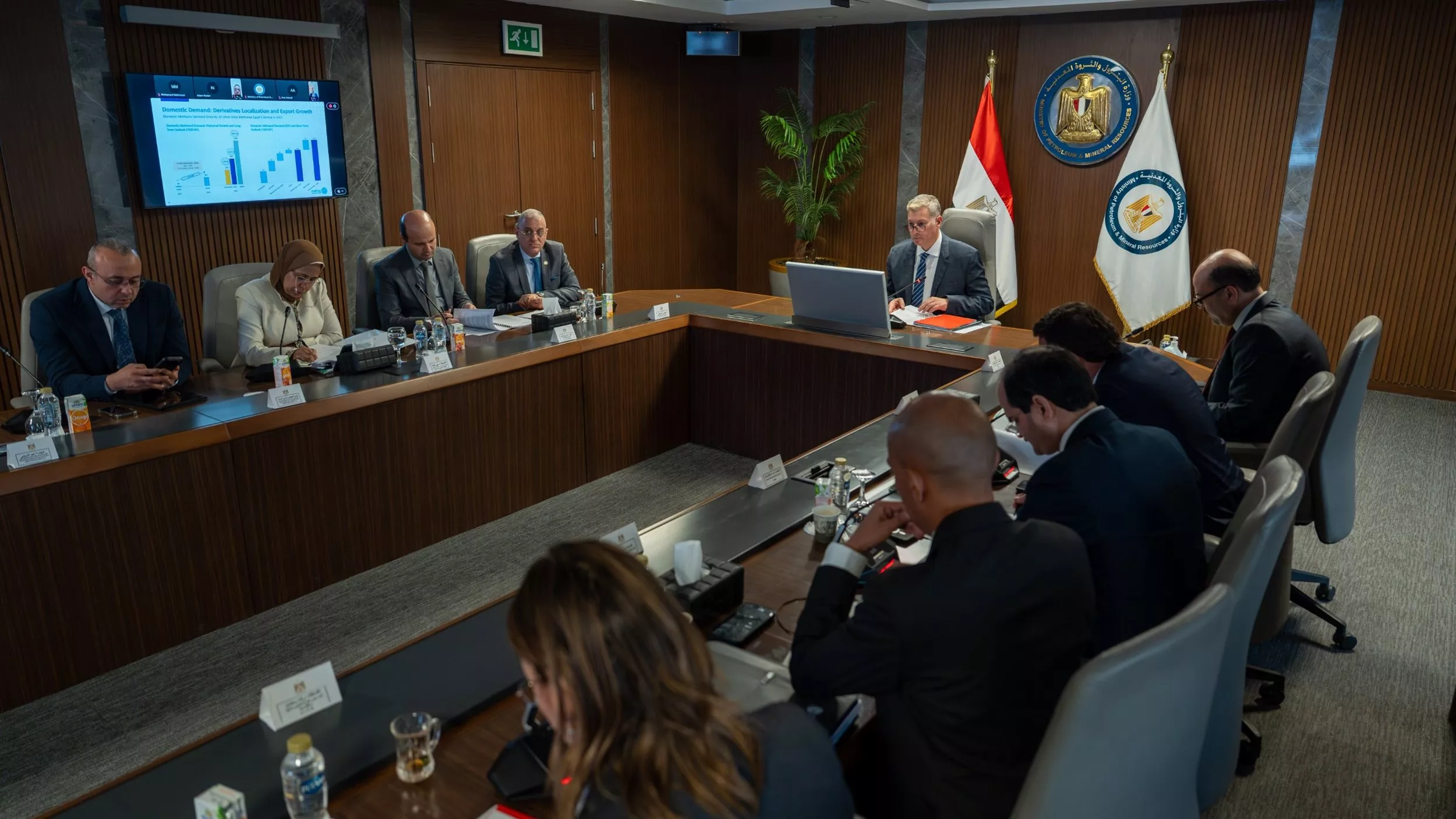 وزير البترول يشهد اجتماع الجمعية العامة لشركة ميثانكس مصر