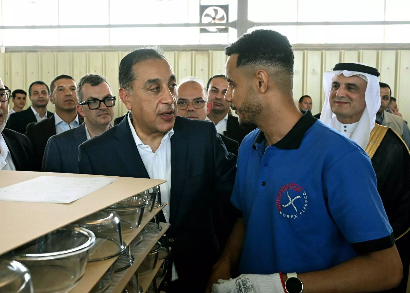 رئيس الوزراء يفتتح مصنع شركة بوريكس للزجاج المحدودة
