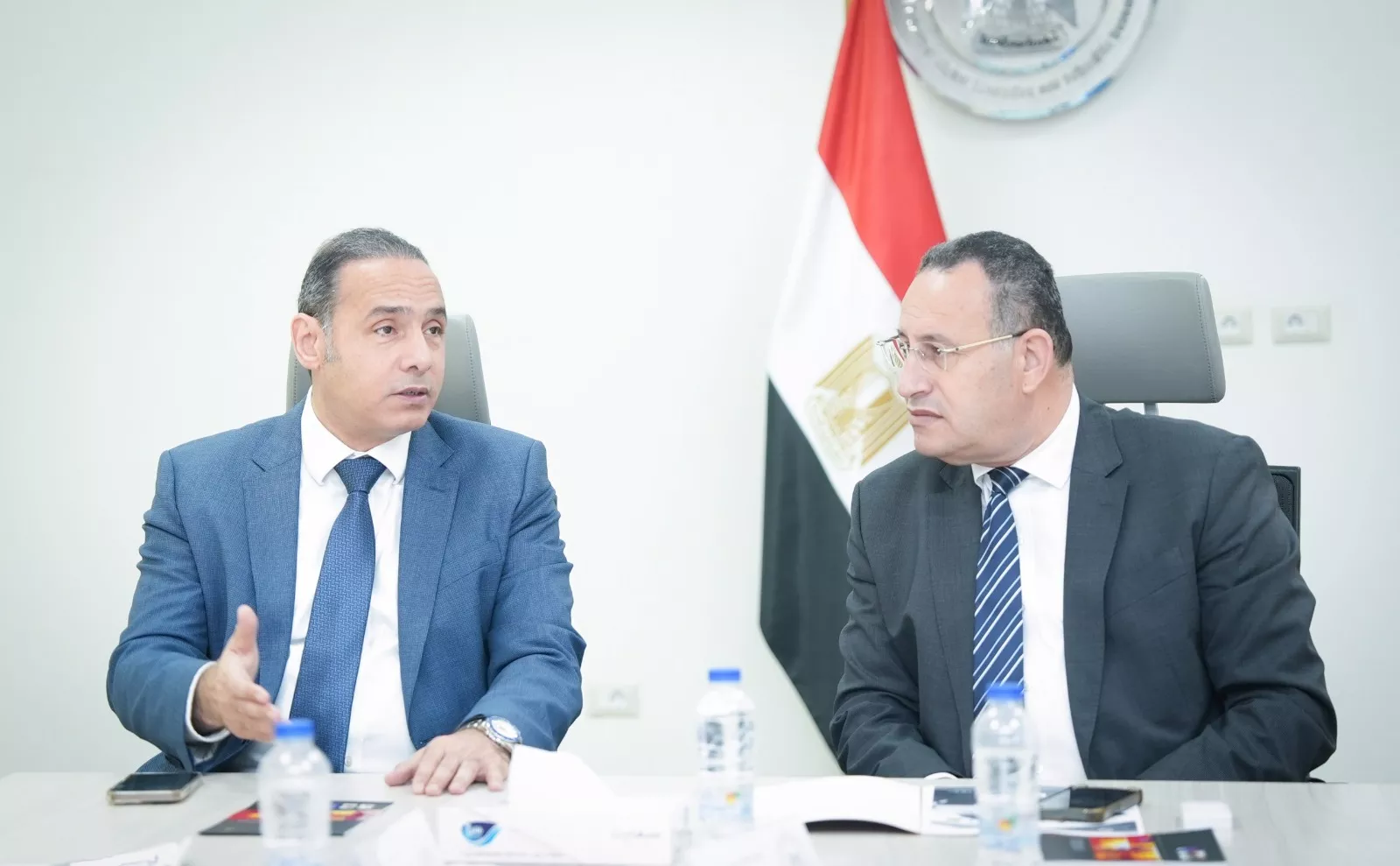 وزير التعليم العالي يجتمع مع رئيس الرقابة المالية