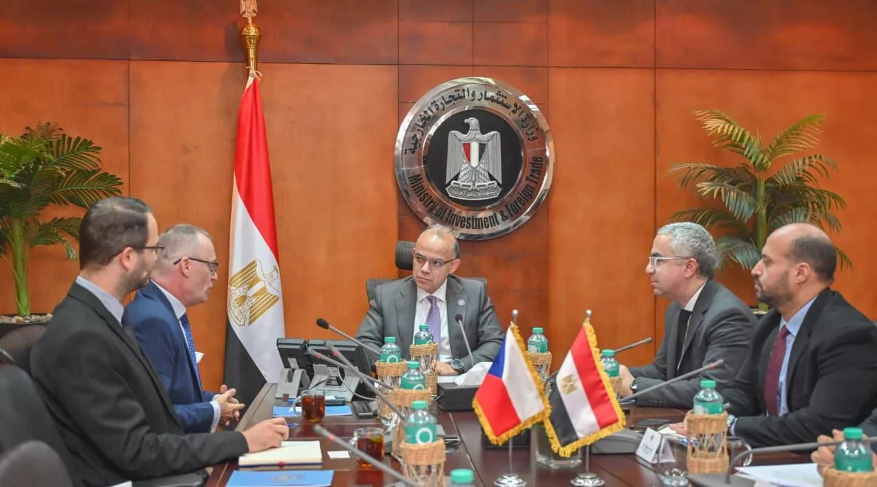 وزير الاستثمار يجتمع مع سفير التشيك