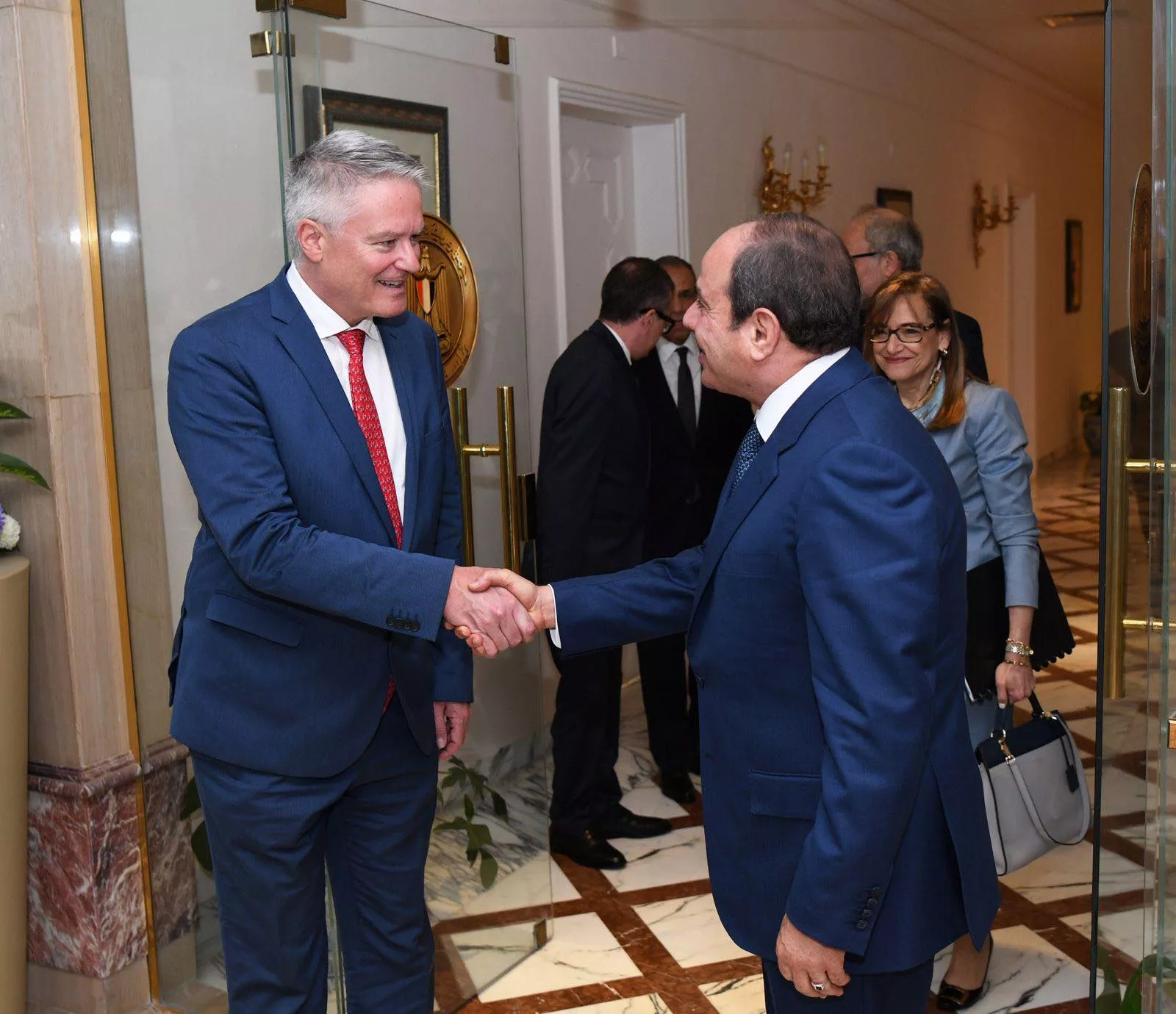 الرئيس عبد الفتاح السيسي يستقبل الأمين العام لمنظمة OECD