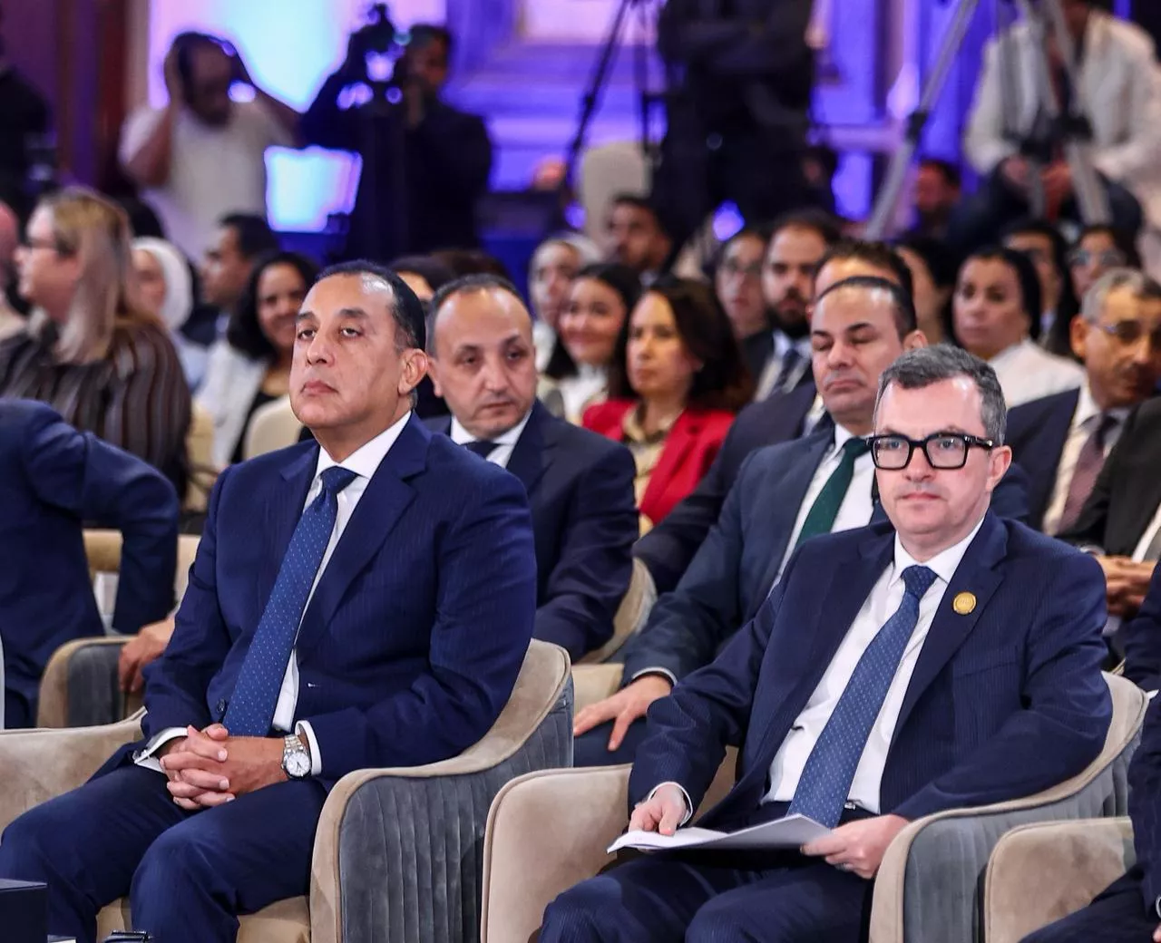وزير التخطيط يلقي الكلمة الإفتتاحية في فعالية ختام البرنامج القُطري مع منظمة OECD