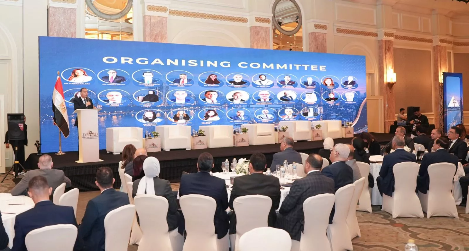 رئيس الهيئة العامة للرقابة المالية يلقي الكلمة الافتتاحية لفعاليات يوم التحكيم المصري