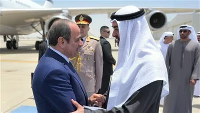 الرئيس السيسي يؤكد مساندة مصر لأمن واستقرار الإمارات ضد الاعتداءات الإيرانية