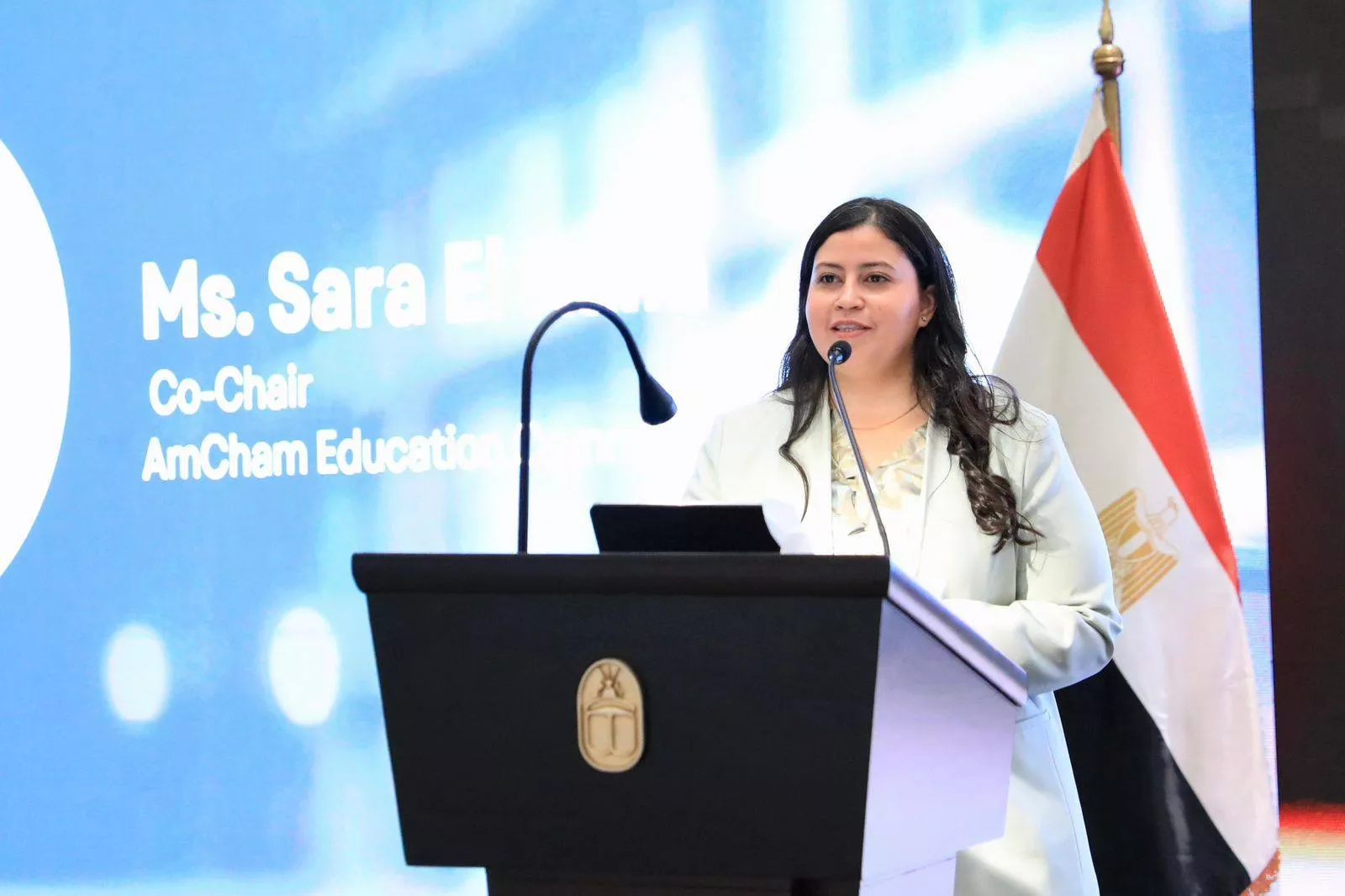 فعاليات المؤتمر الذي نظمته غرفة التجارة الأمريكية في مصر