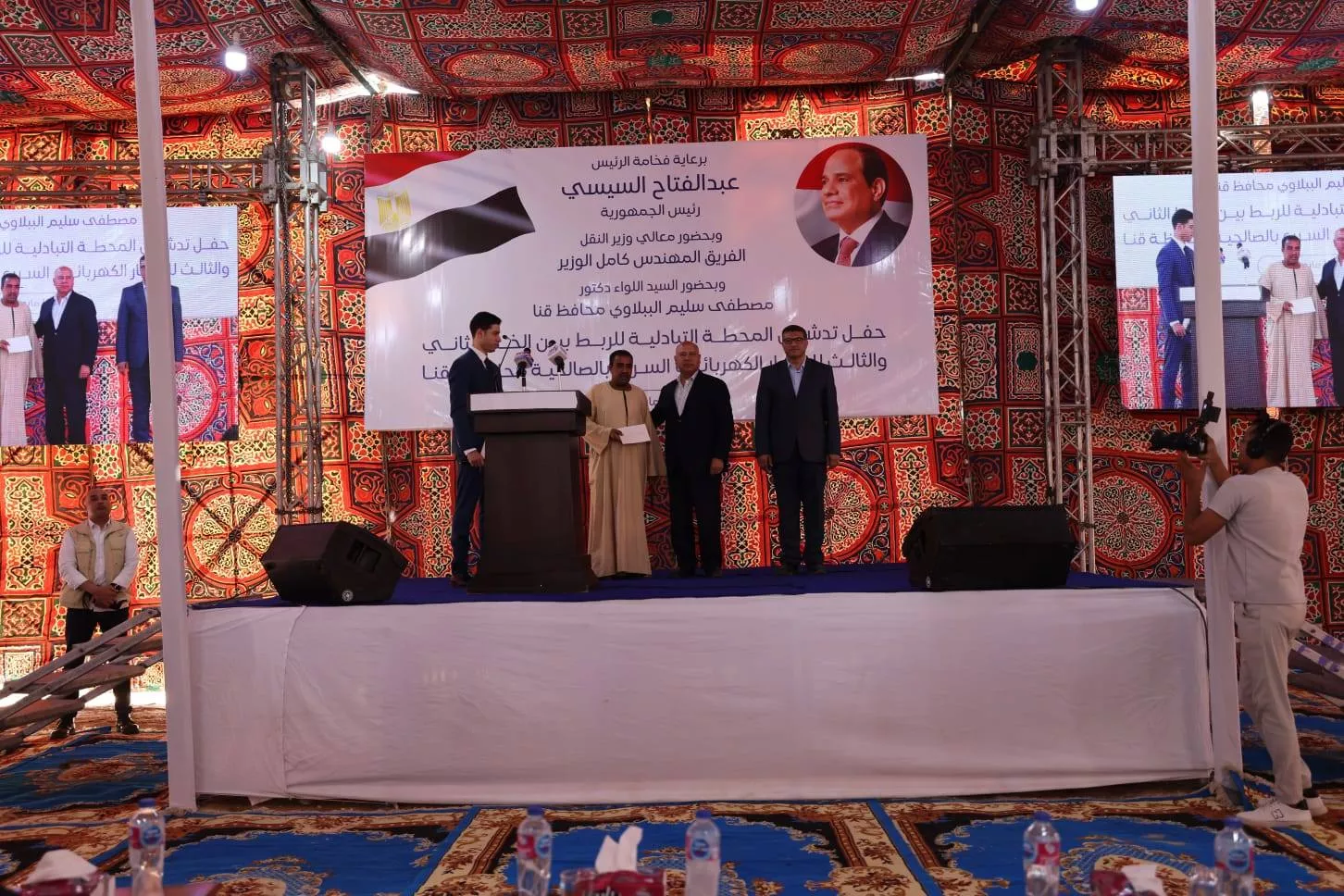 وزير النقل يتفقد الخط الثاني من شبكة القطار الكهربائي السريع