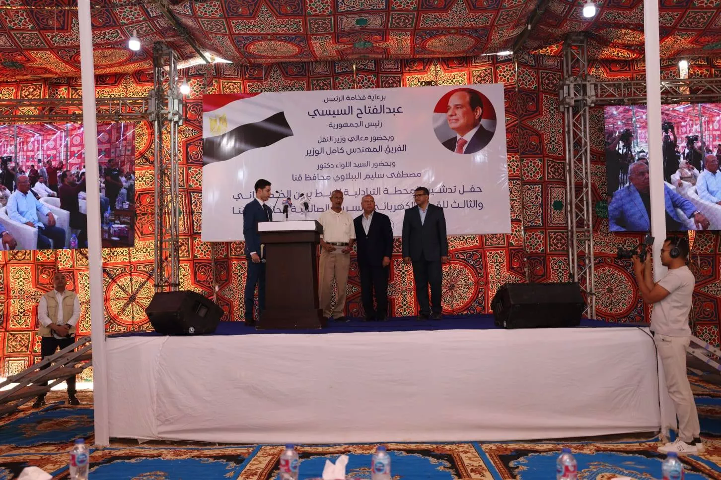 وزير النقل يتفقد الخط الثاني من شبكة القطار الكهربائي السريع