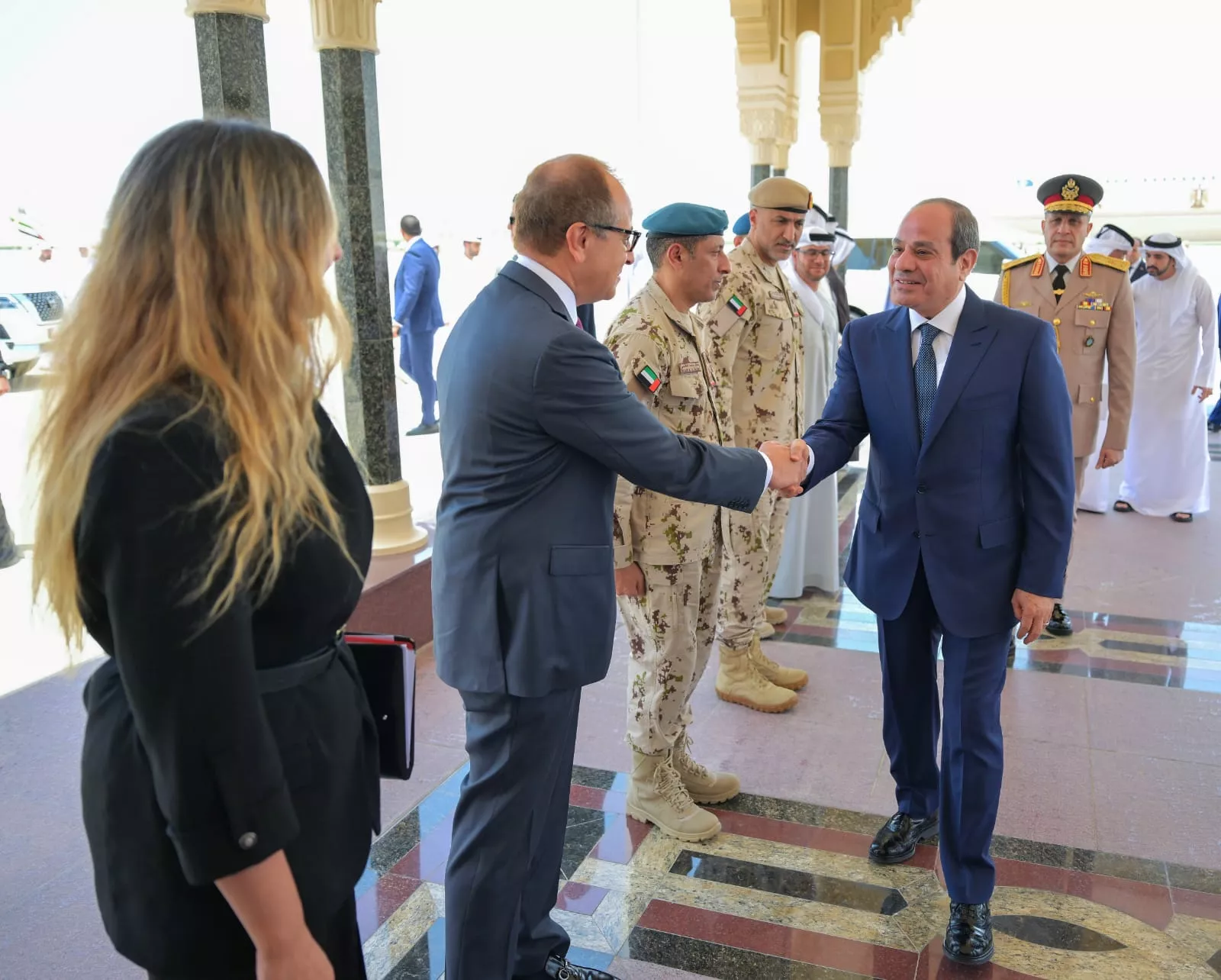 الرئيس السيسى فى زيارة أخوية إلى الأمارات 