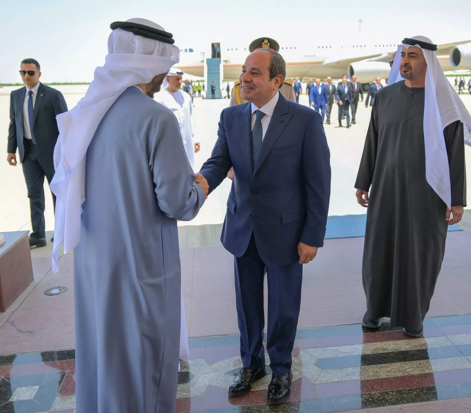 الرئيس السيسى فى زيارة أخوية إلى الأمارات 