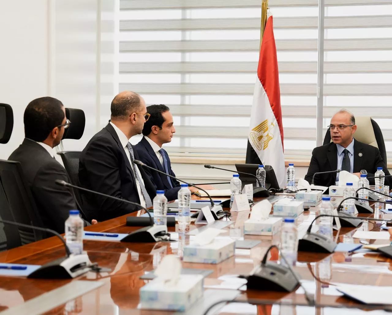 وزير الاستثمار مع مسؤولي DPI مصر وEgypt Ventures