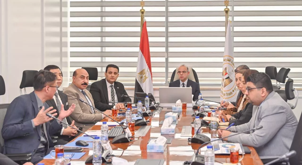 وزير الاستثمار يجتمع مع قيادات شركة كلود تشين الصينية