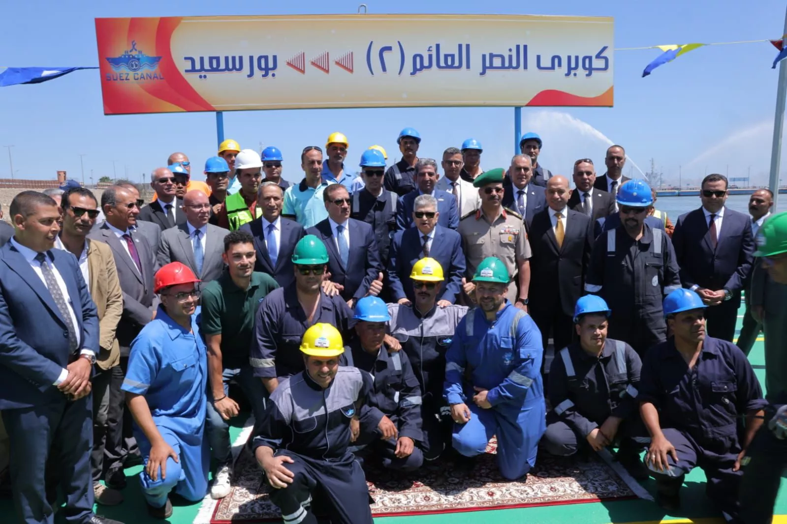 افتتاح كوبرى النصر العائم 2 للربط بين مدينتي بورسعيد وبورفؤاد