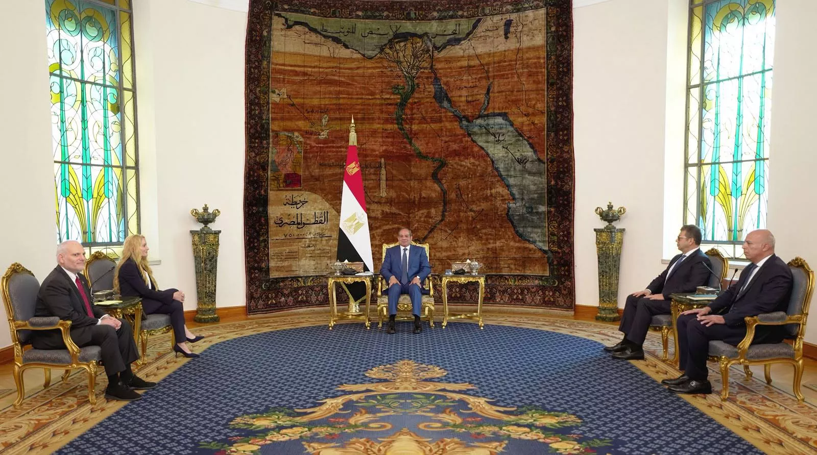 السيسي يستقبل وفد من مؤتمر رؤساء المنظمات اليهودية الأمريكية