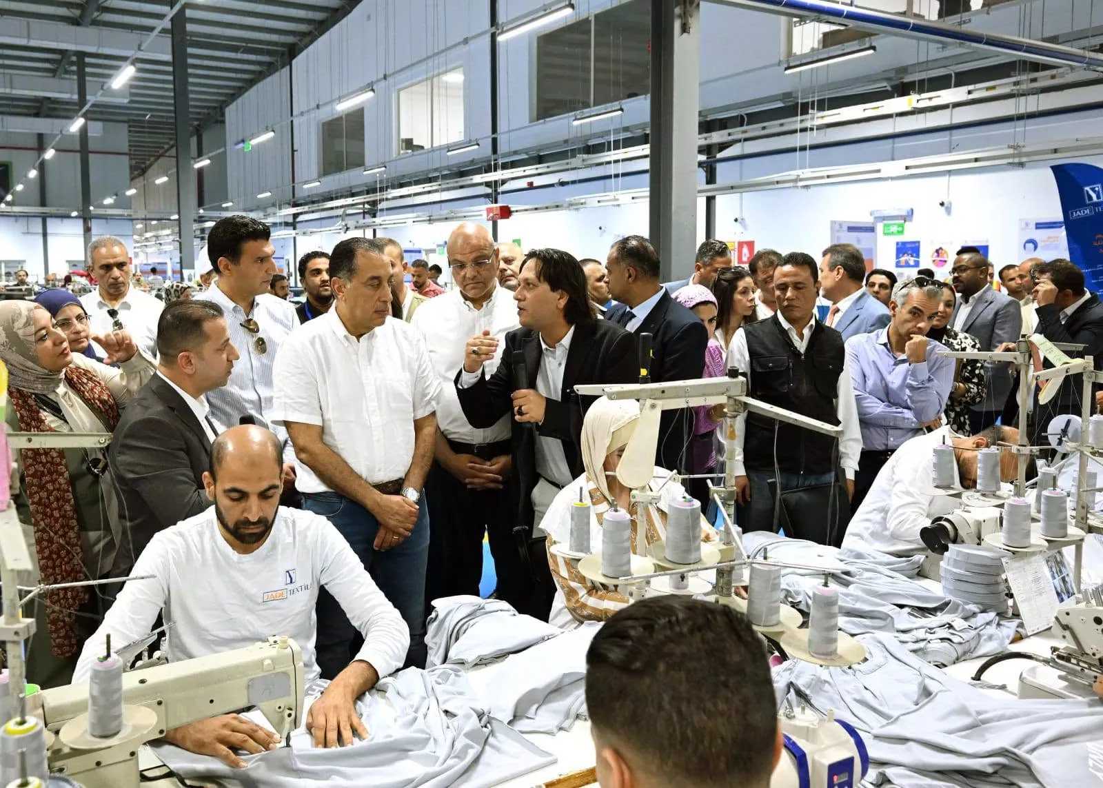 رئيس الوزراء يفتتح مصنع چيد تكستايل للملابس الجاهزة