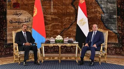 الرئيس السيسي يبحث مع نظيره الإريتري تعزيز التعاون التجاري والاقتصادي والاستثماري