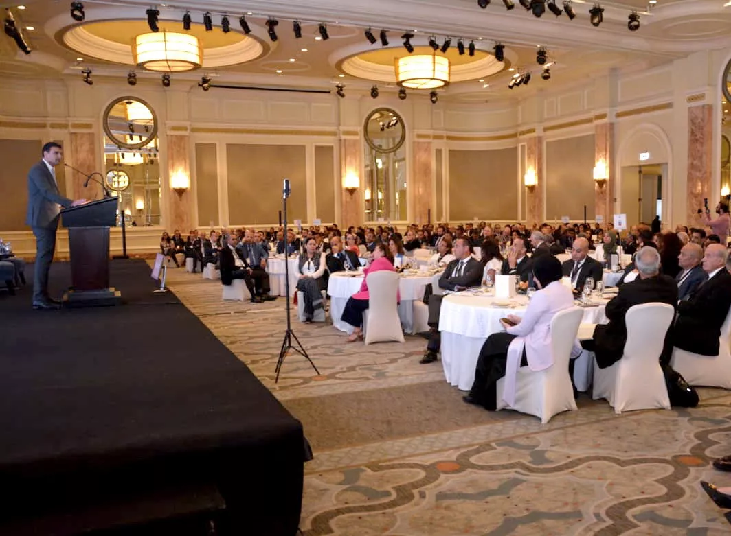 وزير الصناعة يشارك بالاجتماع الشهري لغرفة التجارة الأمريكية