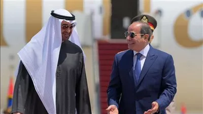 الرئيس السيسي يستقبل نظيره الإماراتي لبحث سبل تعزيز العلاقات الثنائية