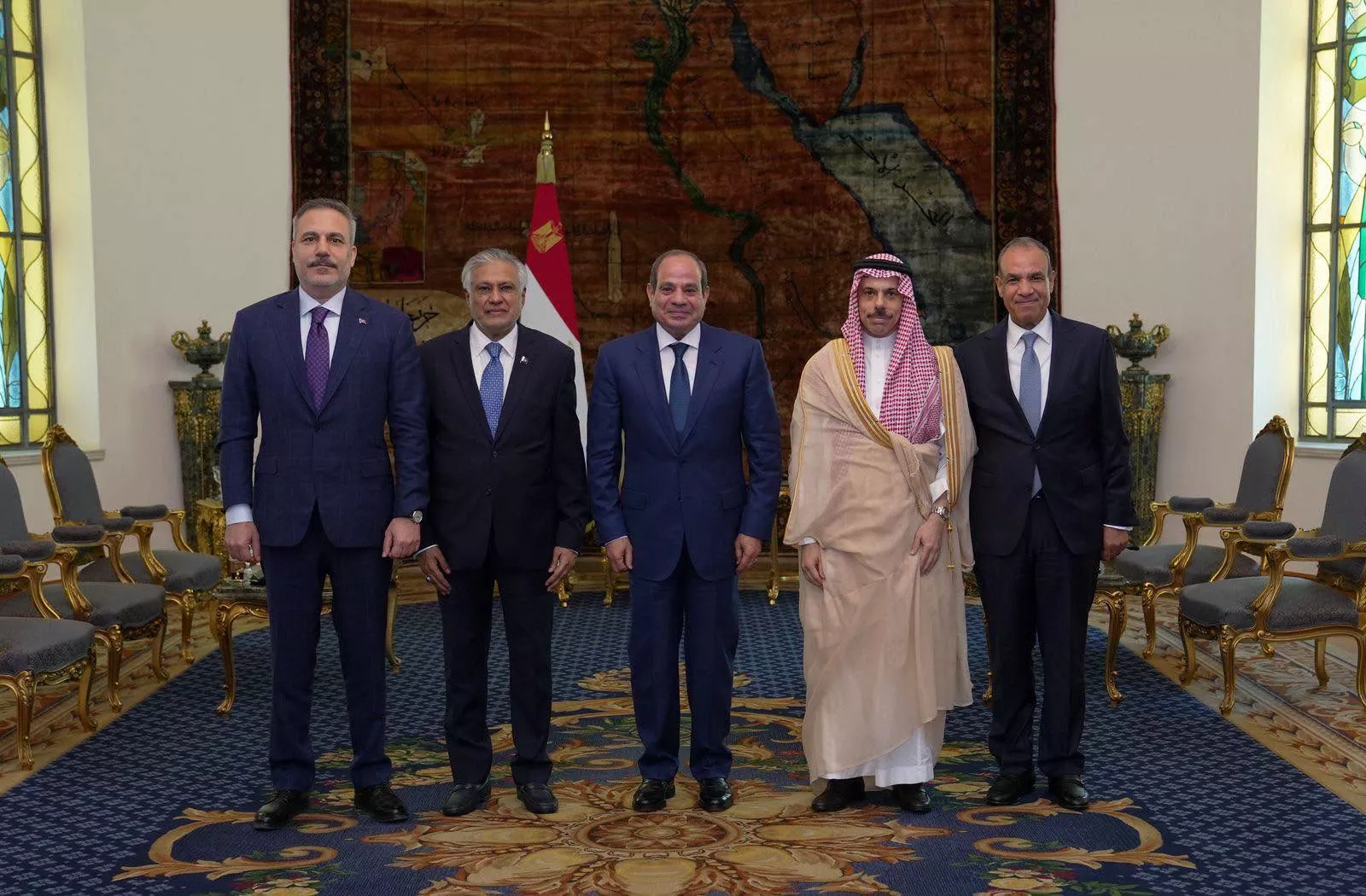 السيسي يستقبل وزراء خارجية السعودية وباكستان وتركيا