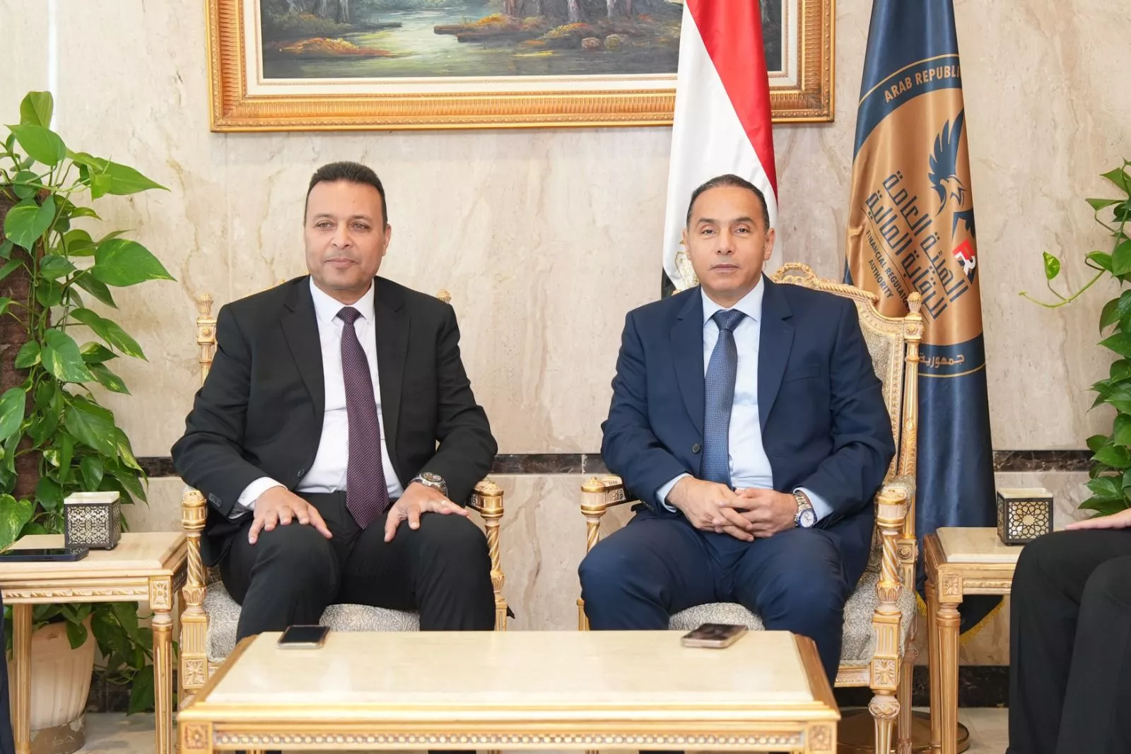 تعاون بين هيئة الرقابة المالية وجهاز التعبئة العامة والإحصاء