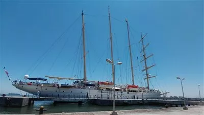 ميناء غرب بورسعيد السياحي يستقبل السفينة الشراعية STAR FLYER