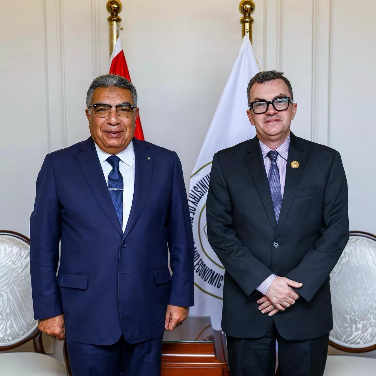 وزير التخطيط يستقبل محافظ الدقهلية