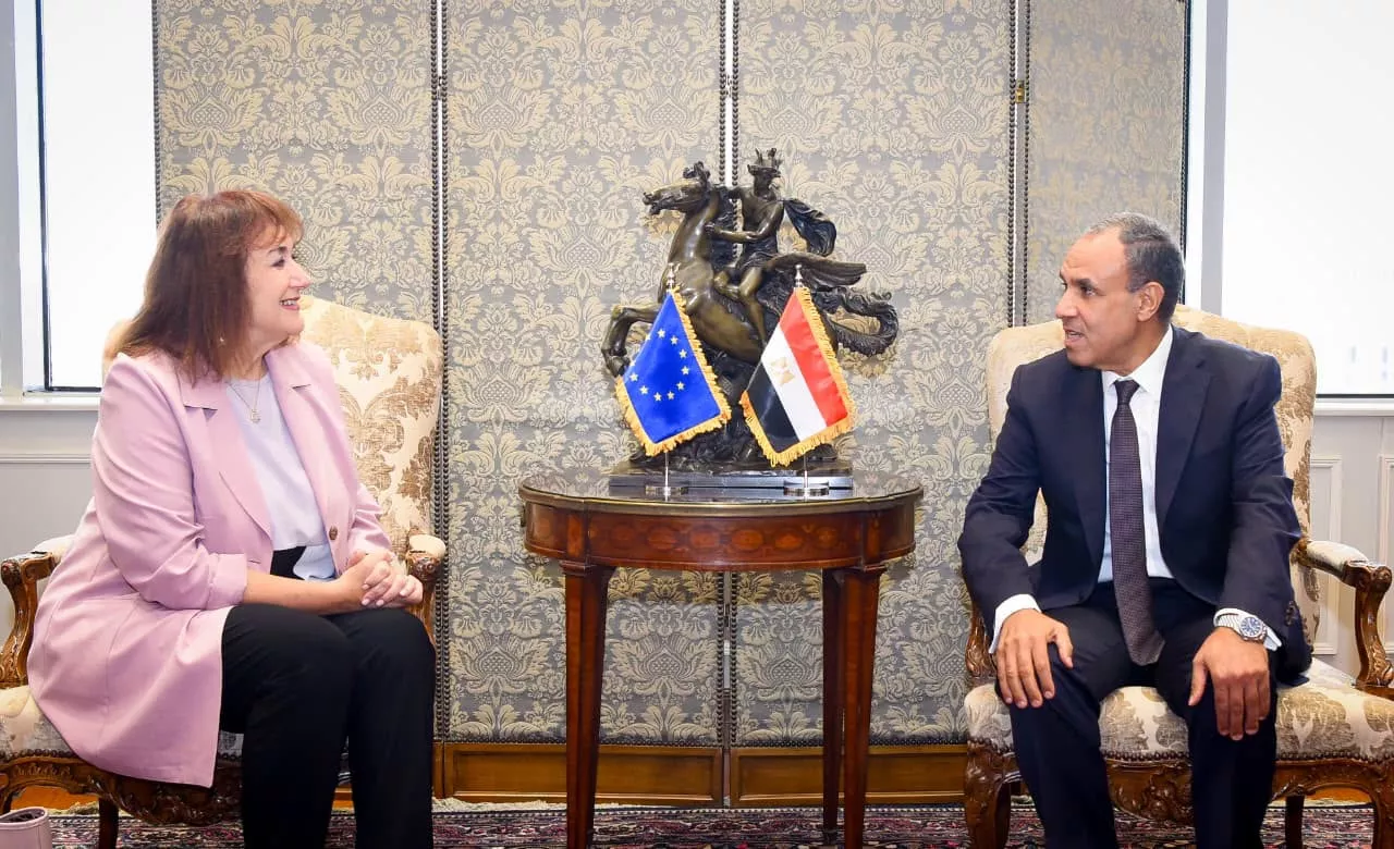 وزير الخارجية يجتمع مع المفوضة الأوروبية للمتوسط 