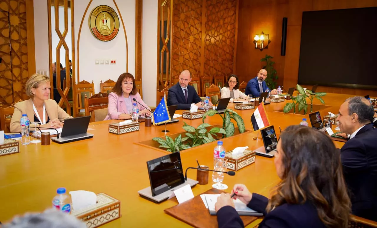 وزير الخارجية يجتمع مع المفوضة الأوروبية للمتوسط 