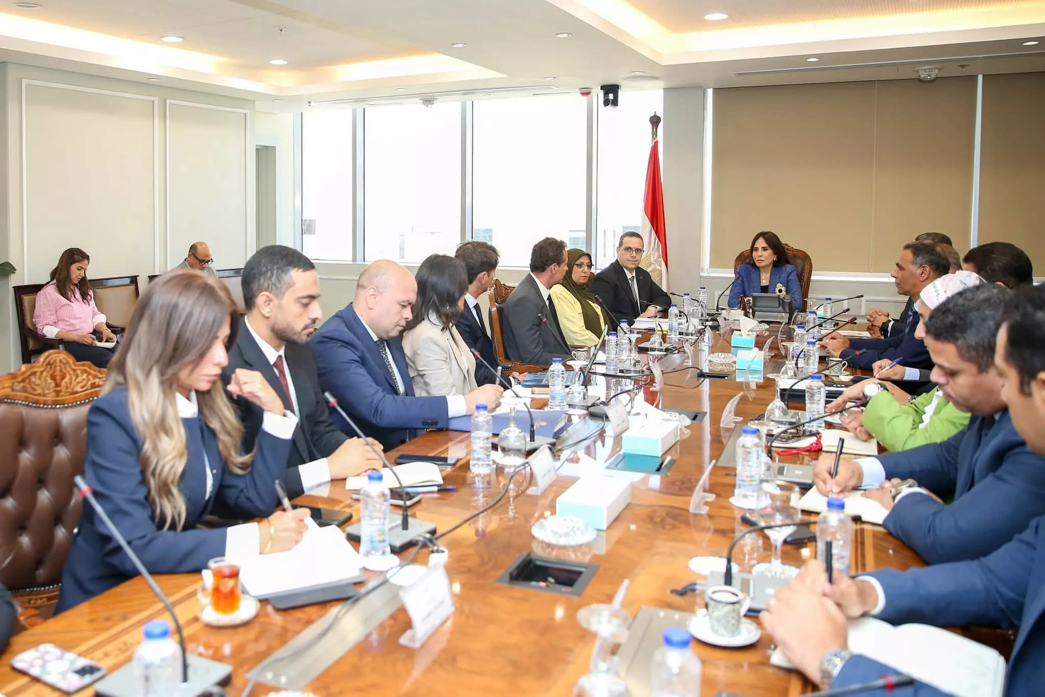 وزيرة الإسكان تلتقي مسئولي شركة مصر إيطاليا للتطوير العقاري