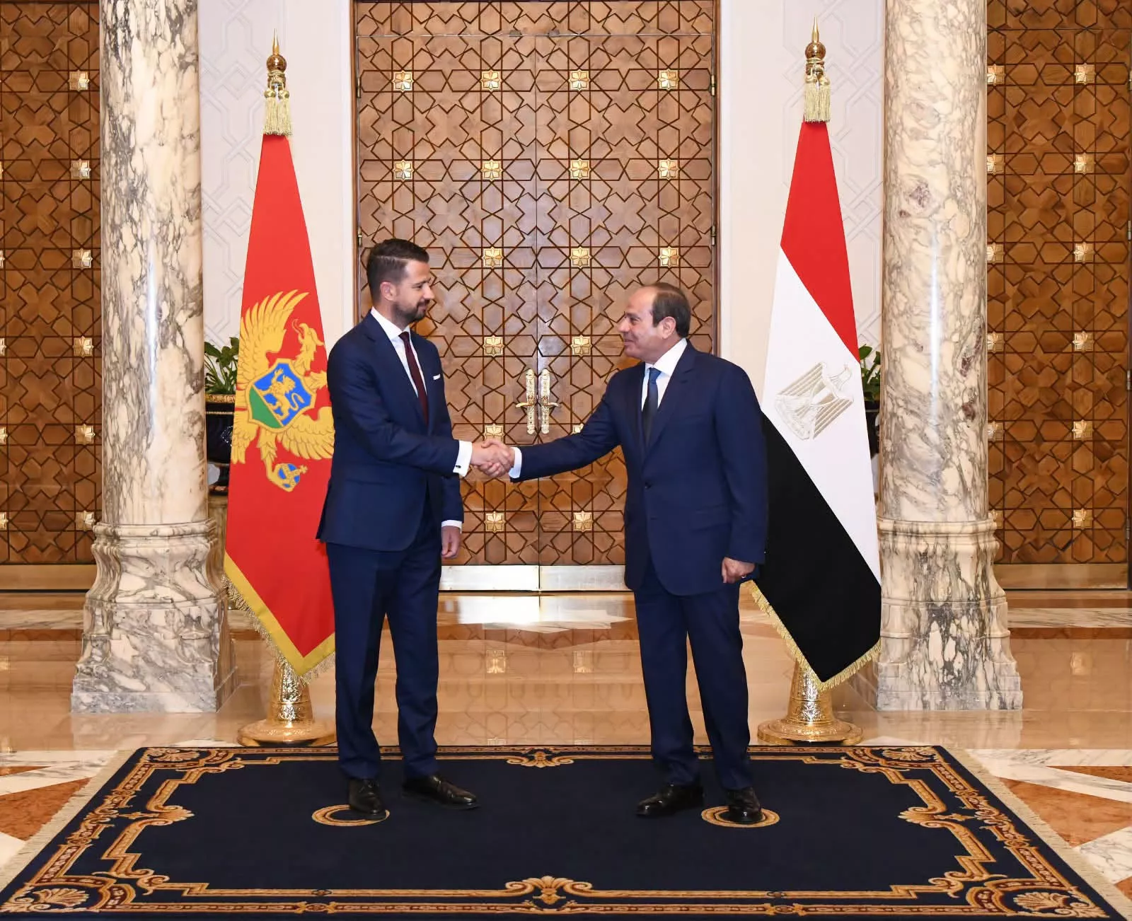 الرئيس السيسي يلتقي رئيس جمهورية الجبل الأسود