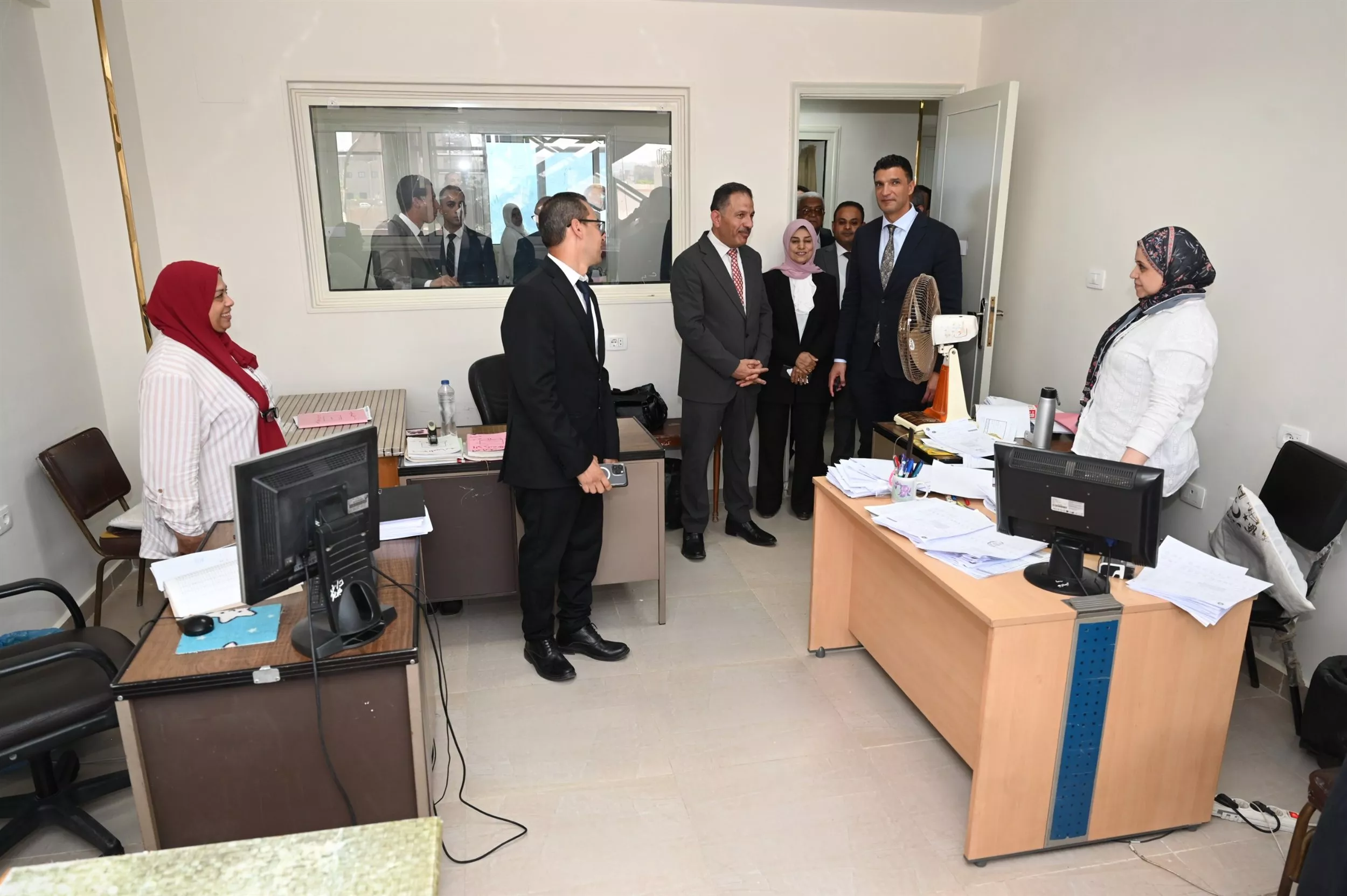 وزير الصناعة يتفقد مقر مصلحة الرقابة الصناعية