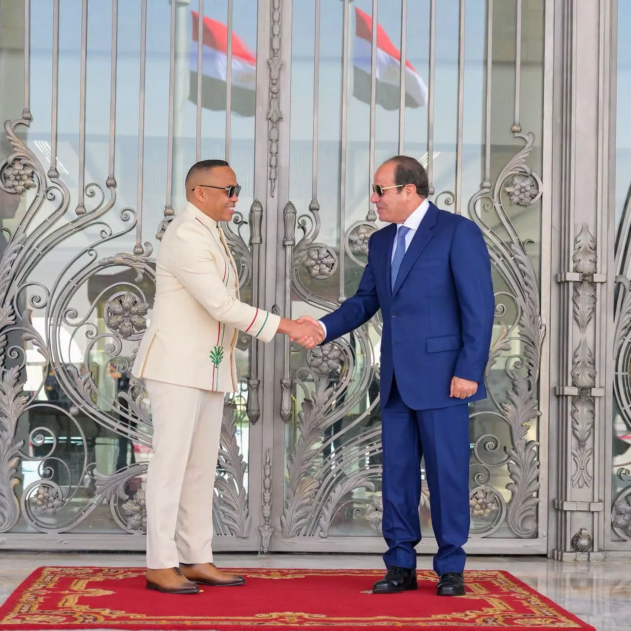 الرئيس السيسي يجتمع مع رئيس جمهورية مدغشقر