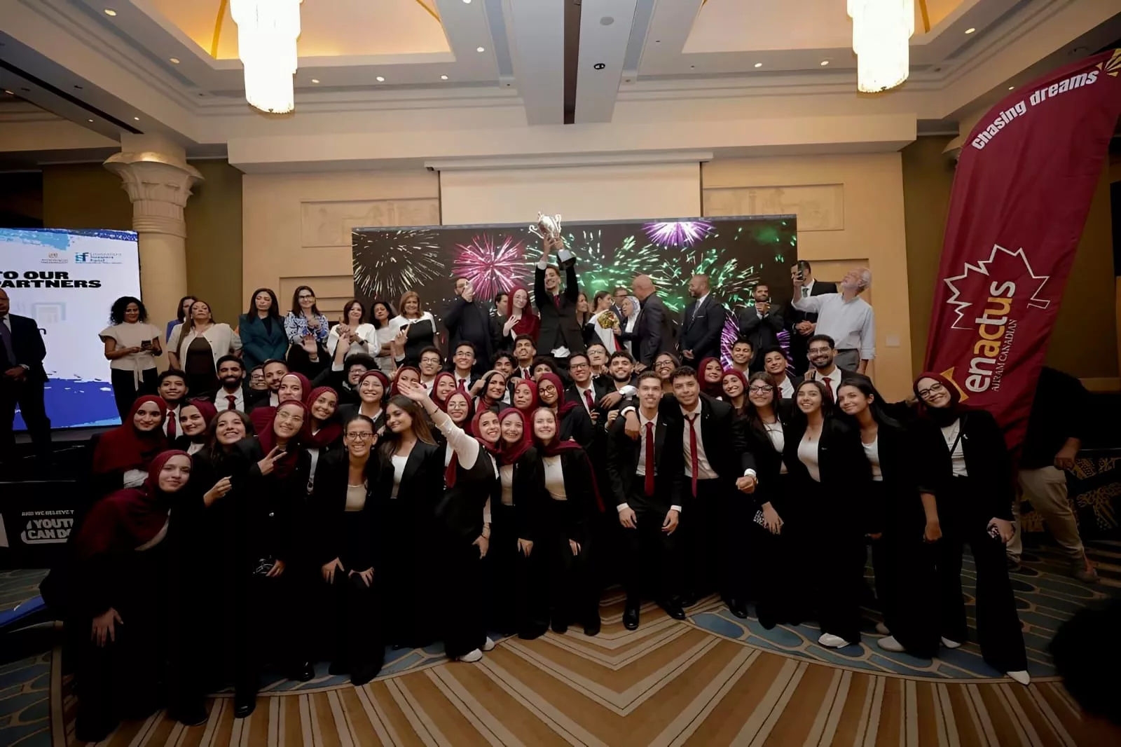 البنك الأهلي يشارك في نهائيات Enactus Egypt لاختيار الفريق الذي يمثل مصر في الخارج 
