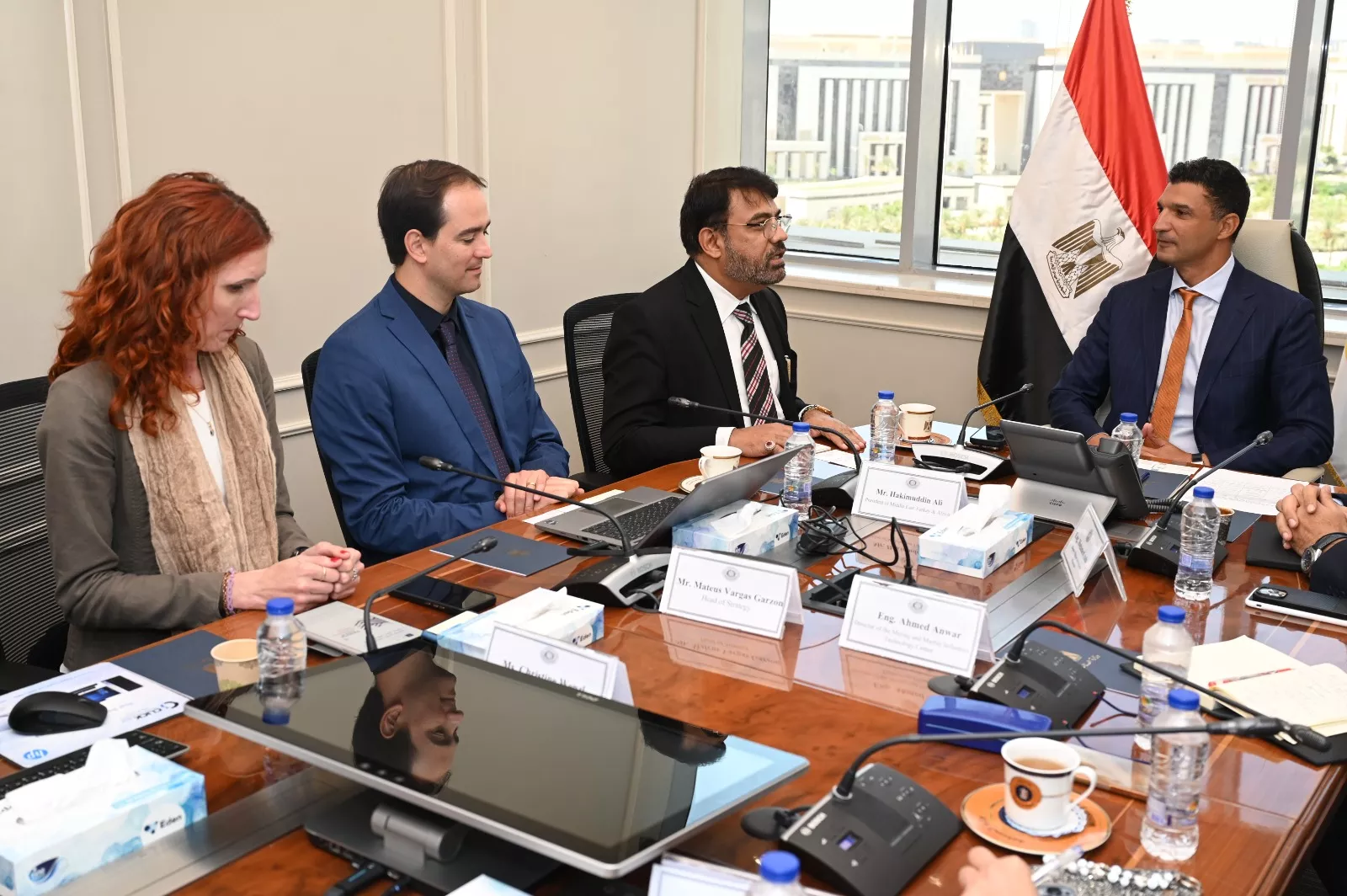 وزير الصناعة يجتمع مع ممثلي شركة RHI Magnesita النمساوية