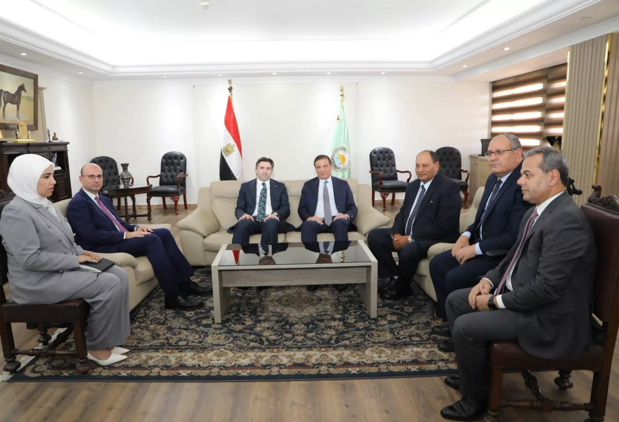 وزير الزراعة يلتقي نائب وزير الزراعة والغابات التركي