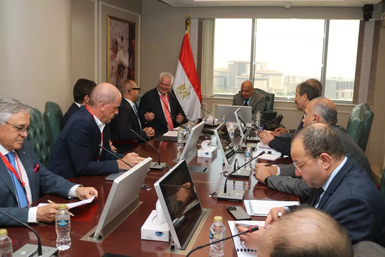 وزير الكهرباء يلتقي بوفد تحالف رينيرجي جروب